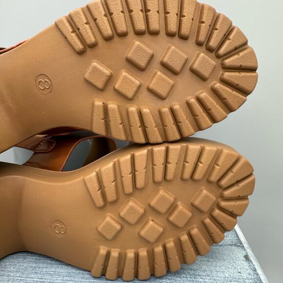 NEW Everly-12 Women’s Heeled Sandals Brown Size 8 - Picture 11 of 11